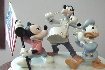Donald Duck plays the flute.